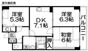 レスポワール星田の物件間取画像